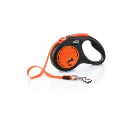 flexi Neon pásik, veľkosť S 5m/15 kg, oranžová
