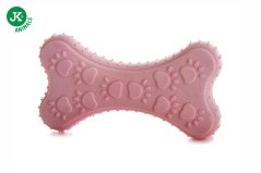 JK ANIMALS TPR Light kosť z termoplastickej gumy a EVA peny, ružová, 10,5 cm