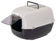 Ferplast PRIMA toaleta pre mačky, čierna 39,5 x 52,5 x 38 cm