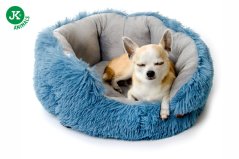 JK ANIMALS, pelech Yetti S, jemný pelech pre mini a malé psy, petrolejový, 45×45×15 cm
