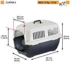 Ferplast Clipper 3 prepravka pre psa 64 x 43 x 43 cm