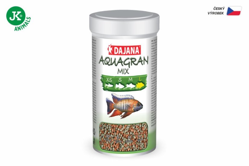 Dajana Aquagran Mix, granule – krmivo, veľkosť L, 100 ml