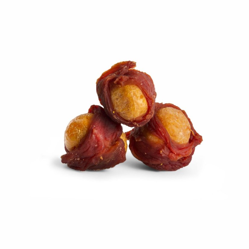 JK ANIMALS Chef's Meat Snack, sušený kačací wrap s vajíčkovými žĺtkami 200 g