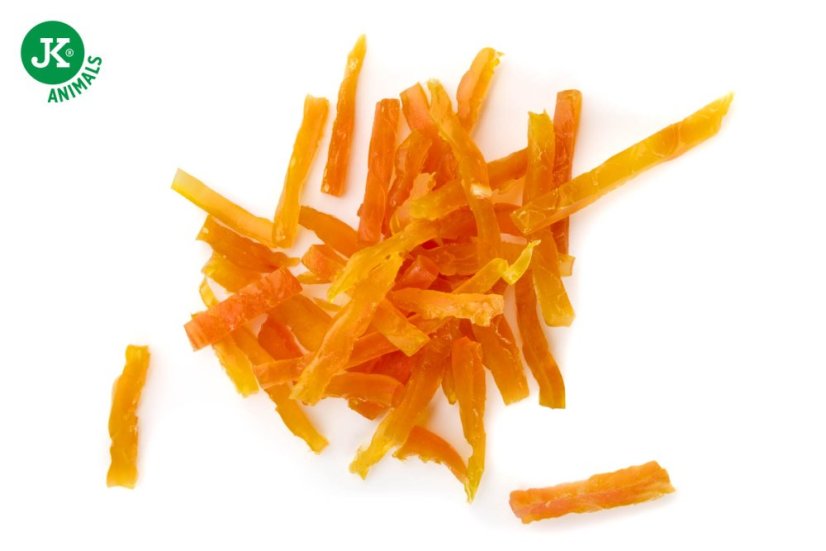 JK Animals sušené kuracie mini prúžky pre šteňatá, mini mäsová steniaca maškrta (Puppies Chicken Mini Strips Meat Snack) 50 g