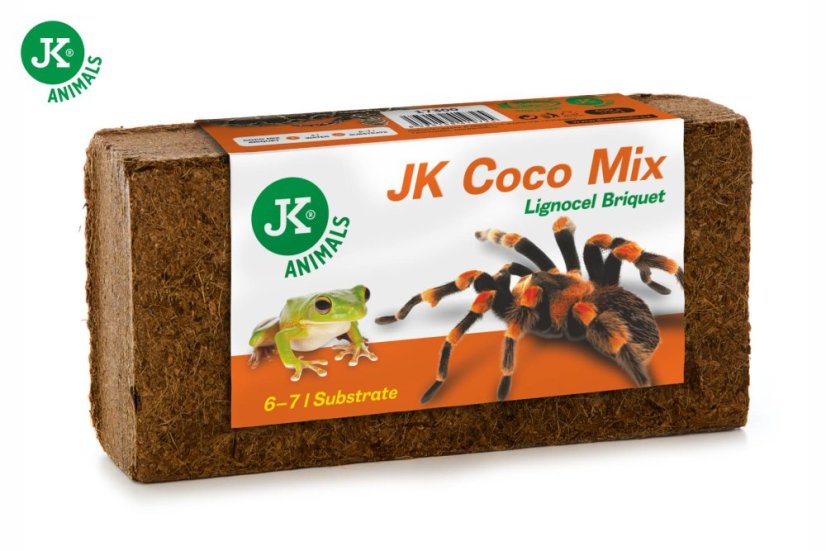 Podstielka JK Coco Mix Lignocel Briquet, kokosová drvina v bloku, 650 g