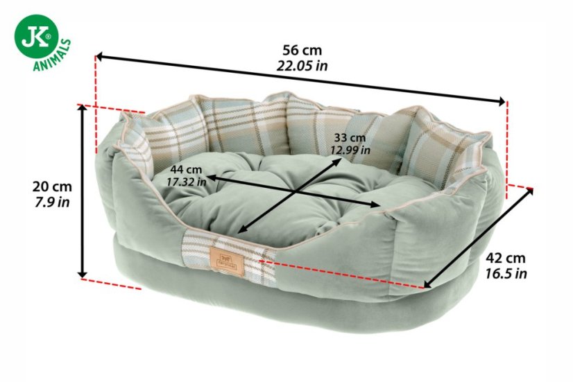 Ferplast pelech Charles 60 modrý 56 x 42 x 20 cm