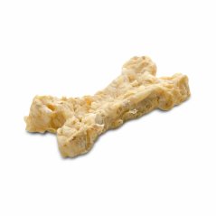 JK ANIMALS, Kosť natural s hydinovou pečeňou a jukou, prírodná maškrta pre psov, 1 ks, 10 cm