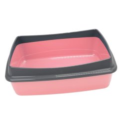 Ferplast NIP PLUS 10 toaleta pre mačky, ružová 47 x 36 x 15,5 cm