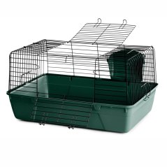 JK ANIMALS klietka pre králiky Black 70, 44×70×37 cm tm.zelená