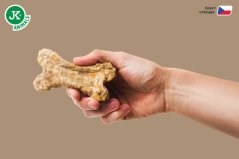 JK ANIMALS Kosť natural , hydinová pečen s jukou (Odour Control - redukuje zápach z výkalov, zdravá mikroflóra), prírodná maškrtu pre psov, 650 g, 10 cm, 27 ks v boxe