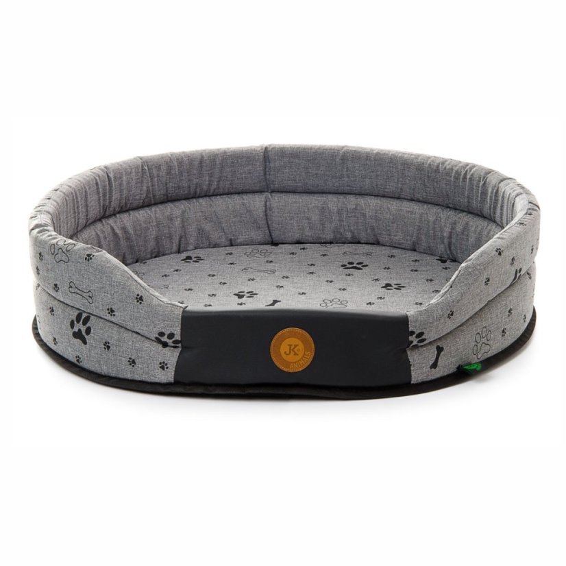 JK ANIMALS Grey LUX, pelech L šedý 70×65×16 cm