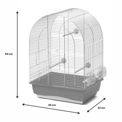 Inter Zoo Klietka Lusi 2 Big, pozink, veľkosť 45×32×64 cm