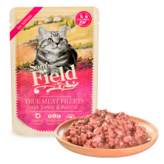 Sams Field True Meat Fillets with Turkey & Broccoli for Kittens (Sam's Field) 85g