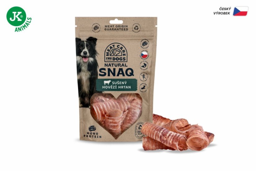 Dog Snaq - sušený hovädzí hrtan, 300 g