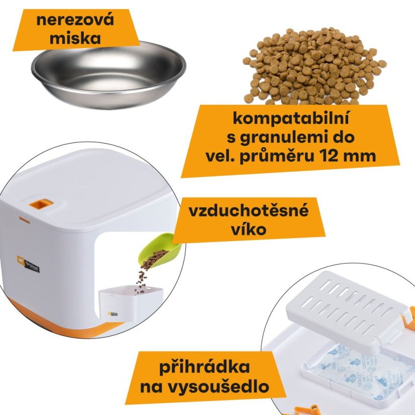 Ferplast Automatický dávkovač krmiva pre psy a mačky, 6 l