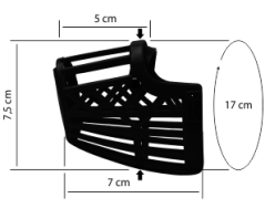 JK ANIMALS Plastový náhubok č.2
