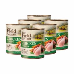 6x 800g, Sam's Field True Chicken Meat & Carrot, superprémiová konzerva, (Sams Field)
