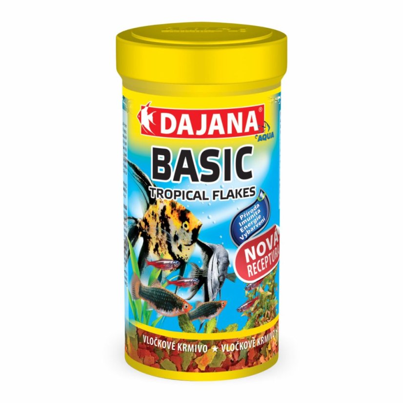 Dajana Basic Tropical Flakes, vločky – krmivo, 1000 ml