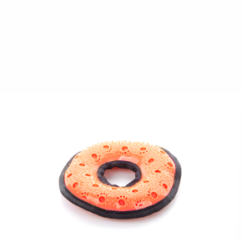 JK ANIMALS, Donut nylonová pískacia hračka s TPR prvkami, veľkosť 16 cm