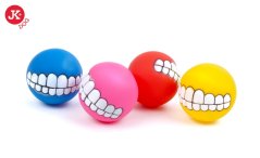 JK ANIMALS Lopta úsmev, hračka pre psov 7,5 cm