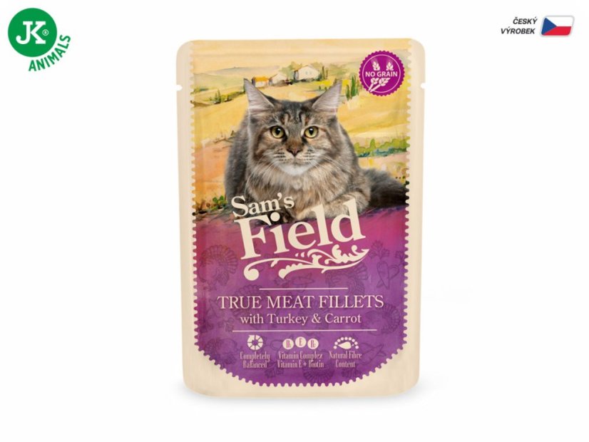 Sams Field True Meat Fillets with Turkey & Carrot (Sam's Field) 85g