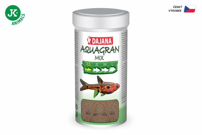 Dajana Aquagran Mix, granule – krmivo, veľkosť XS, 100 ml