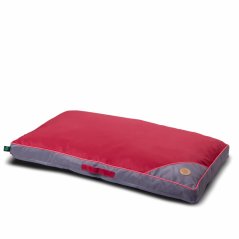 JK ANIMALS, Matrac s poťahom Slip-on XXL, bordó, kompletná matrac 136 × 88 × 9 cm