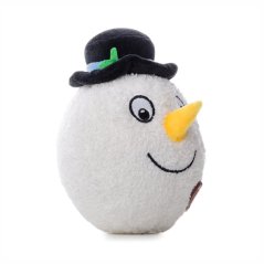 JK ANIMALS, plyšová snehová guľa X-Mas, plyšová pískacia vianočná hračka pre psov 16 cm