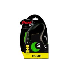 flexi Neon pásik, veľkosť S 5m/15 kg, zelená