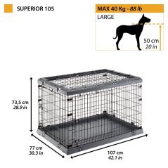 Ferplast SUPERIOR 105 klietka pre psa 107 x 77 x 73,5 cm