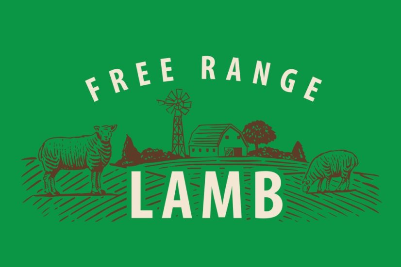 13 kg, Sam's Field Low Grain Puppy Lamb - Free Range, superprémiove granule pre šteňatá s jahňacím z voľného chovu, (Sams Field bez pšenice)