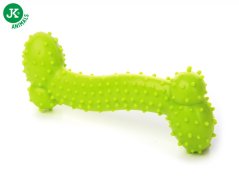 JK ANIMALS, Kosť zelená, odolná (gumová) hračka z TPR termoplastickej gumy, veľkosť 10 cm