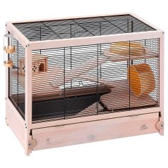 FERPLAST HAMSTERVILLE BLACK klietka pre škrečky 60 x 34 x 49 cm