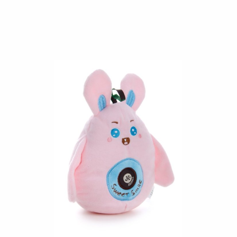 JK ANIMALS, Plyšový zajac 16 cm, plyšová pískacia hračka
