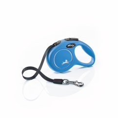 Flexi New Classic (pásik),veľkosť XS 3m/12kg, modrá