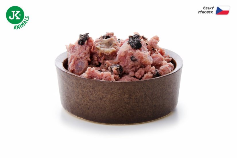 6× 400 g, JK Premium Duck & Blueberry, Paté with Chunks, 60 % Meat, kačacie s čučoriedkami