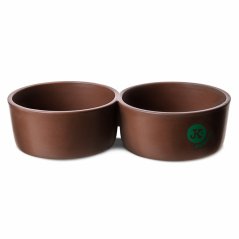 JK Keramická dvojmiska pre králiky 2×15 cm