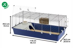Ferplast Rabbit 120 Klietka pre zajace a morčatá 118 x 58,5 x 49,5 cm
