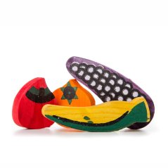 Mix hračiek ovocia z dreva, 2–6 cm, hračka pre hlodavce