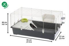 Ferplast Rabbit 100 Klietka s výbavou  95 x 57 x 46 cm
