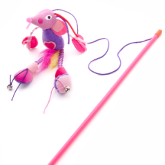 Plyšová myš na prúte, hračka