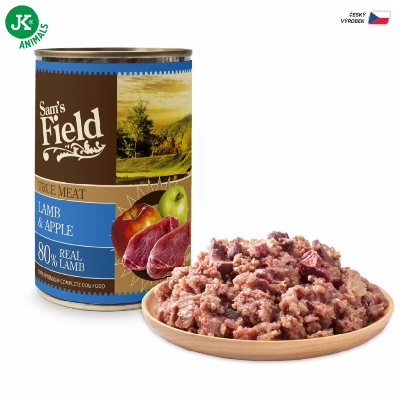 Sam's Field True Lamb Meat & Apple, superprémiová konzerva, 400 g (Sams Field)