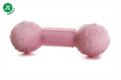 JK ANIMALS TPR Light činka z termoplastickej gumy a EVA peny, ružová, 12 cm