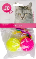 JK Loptička s pierkom 2 ks, 4 cm