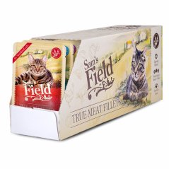 Sams Field True Meat Fillets Mix kapsiček, hovädzie, kuracie, morčacie, kačacie, rybie 24 x 85 g