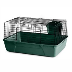 JK ANIMALS klietka pre králiky Black 70, 44×70×37 cm tm.zelená